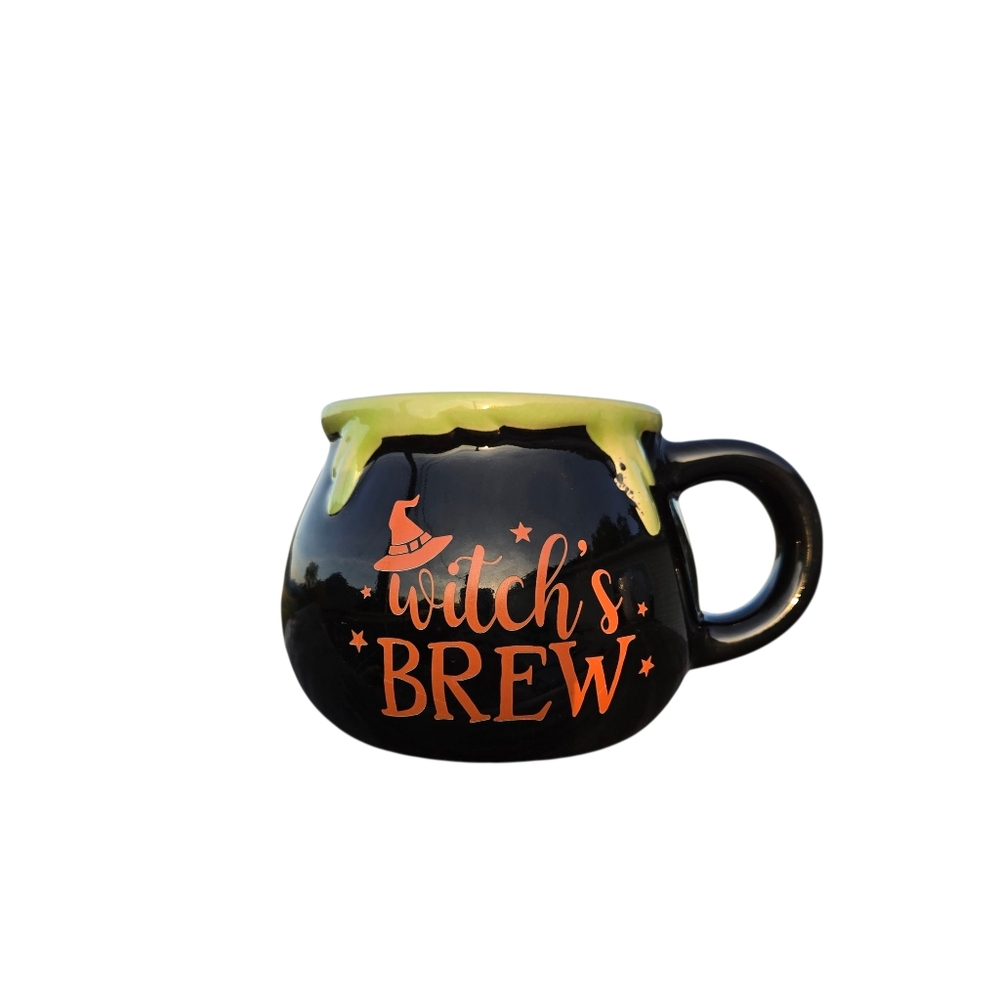 Witches Brew Cauldron Shaped Coffee Cup Halloween Spooky Witch